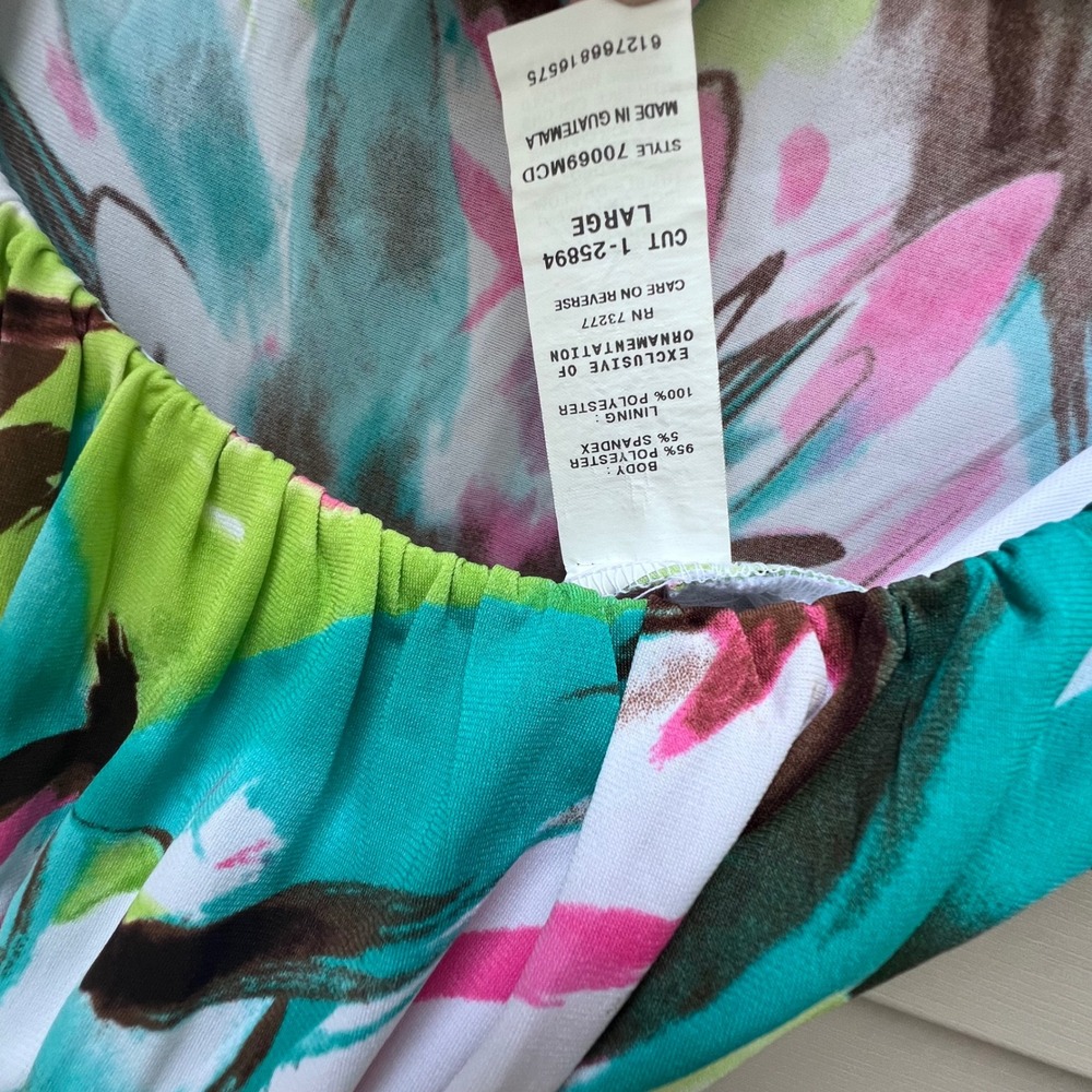 Retro Y2K Candies Womens Floral Empire Waist Dress Cap Sleeve Large - Picture 3 of 6